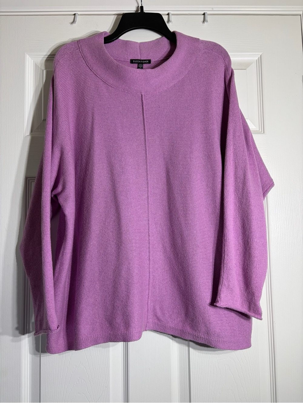 Eileen Fisher Lavender-Pink Crewneck Sweater XL
